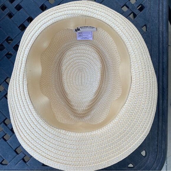 Disney Parks Straw Hat with Pink Hatband and Mickey Mouse Medallion. Adult. NWOT - Picture 5 of 10